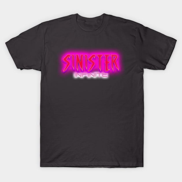 SINISTER INFINITE 80s Text Effects 6 T-Shirt by Zombie Squad Clothing